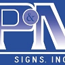 Logo for P & M Signs Inc.
