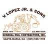 Logo for V. Lopez JR. & Sons General Engineering Contractors, Inc.