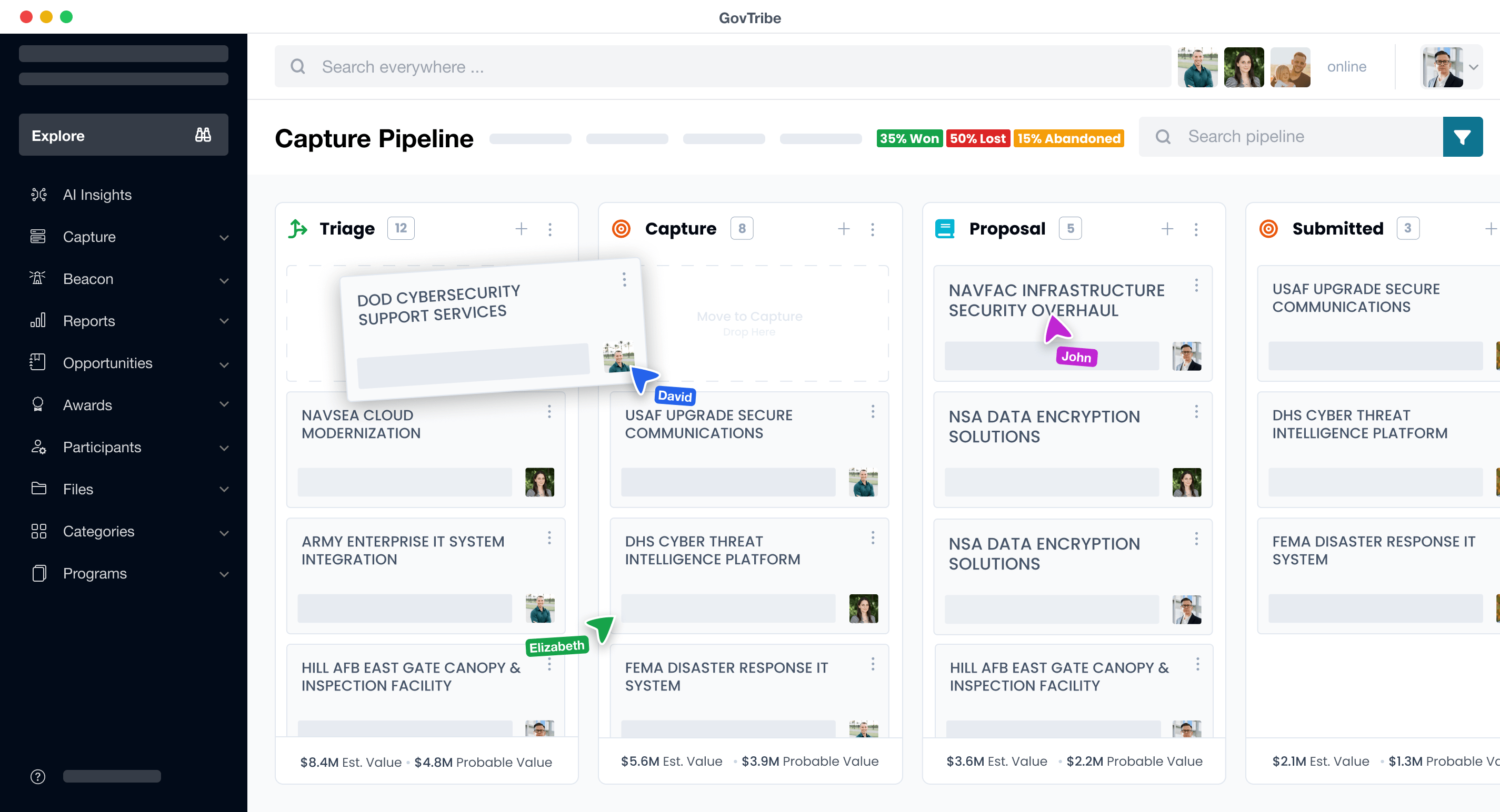 GovTribe Capture Pipeline Helps Federal Contractors Win More Contracts
